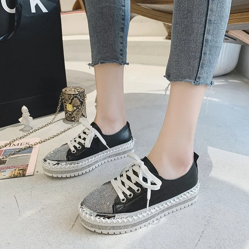 🔥 Sommerspecial 🔥SNEAKERS AUS DIAMOND SILVER LEDER