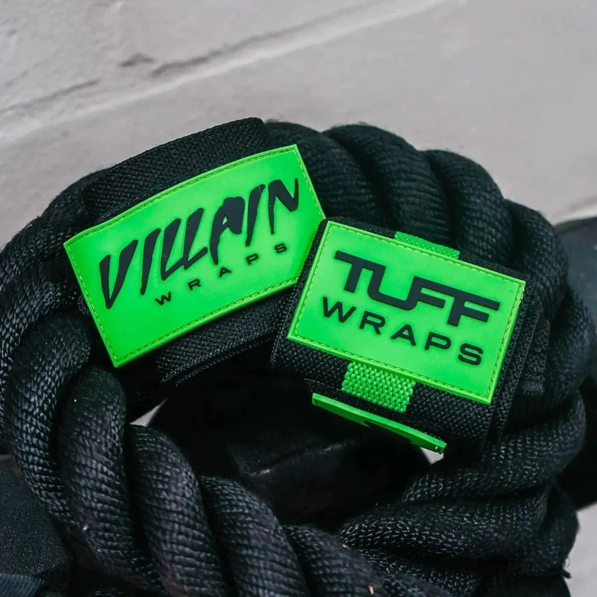 16" Villain Wrist Wraps -  Black & Green