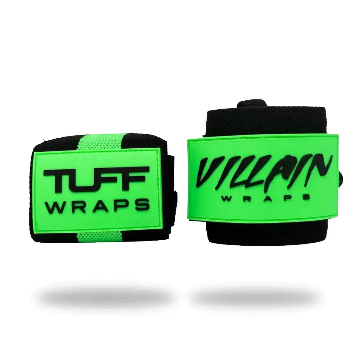 16" Villain Wrist Wraps -  Black & Green