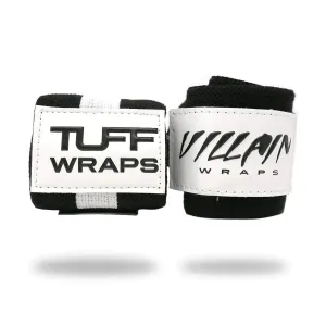 16" Villain Wrist Wraps - Black & White