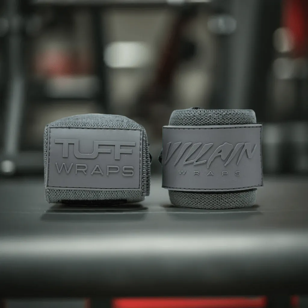 16" Villain Wrist Wraps - Solid Gray