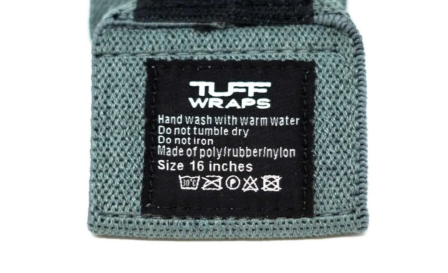 16" Villain Wrist Wraps - Solid Gray