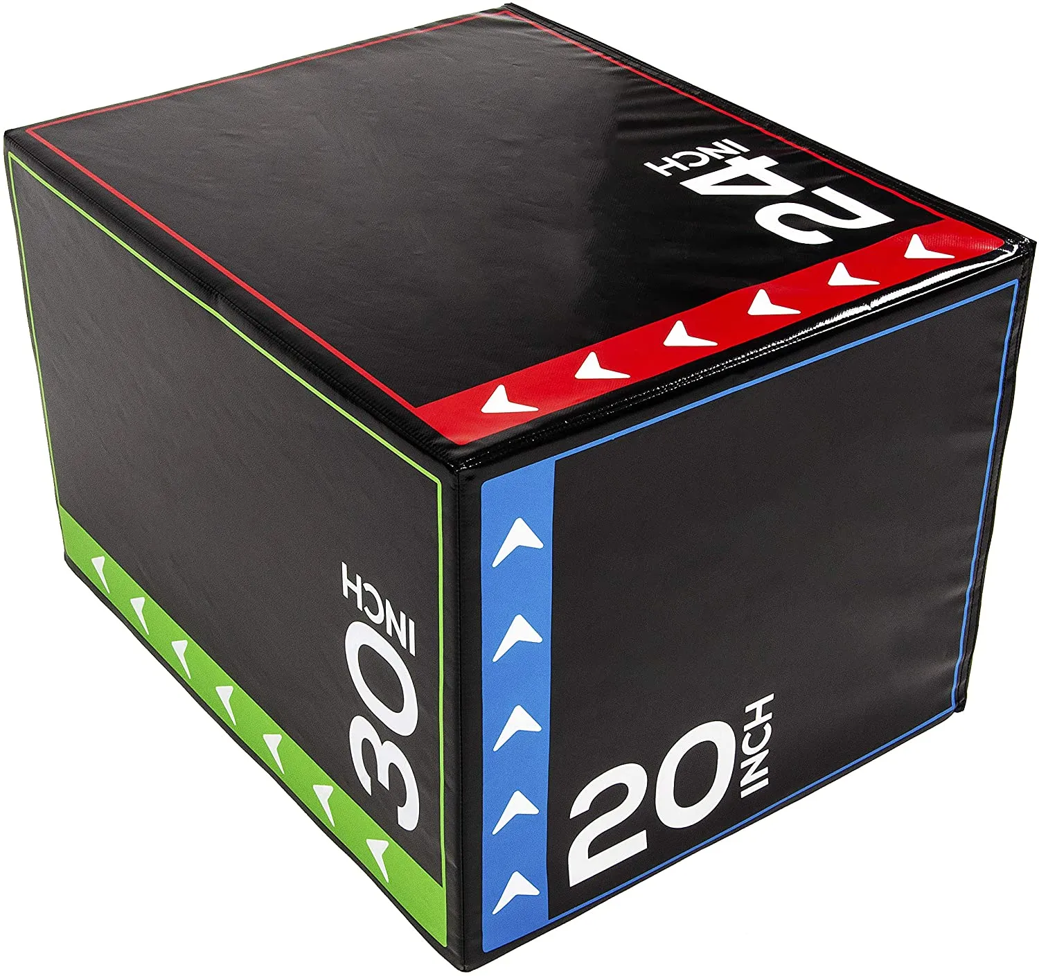 3 in 1 - 20"x24"x30" Foam Plyometric Box Jumping Exercise