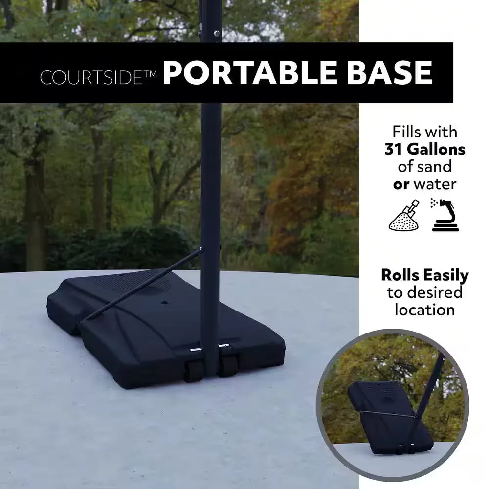48 In. Polycarbonate Adjustable Portable Basketball Hoop