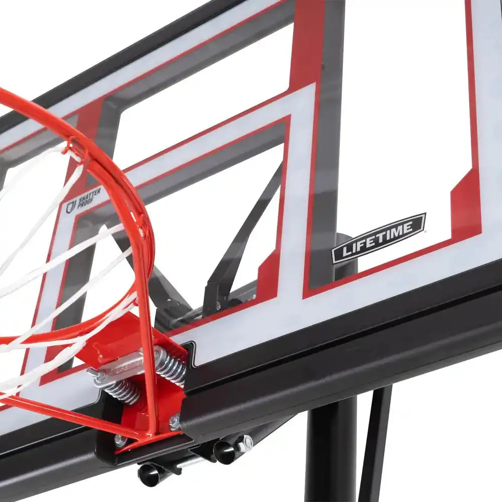 48 In. Polycarbonate Adjustable Portable Basketball Hoop