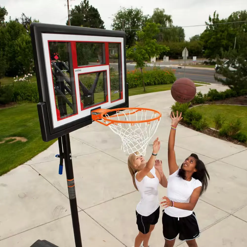 48 In. Polycarbonate Adjustable Portable Basketball Hoop