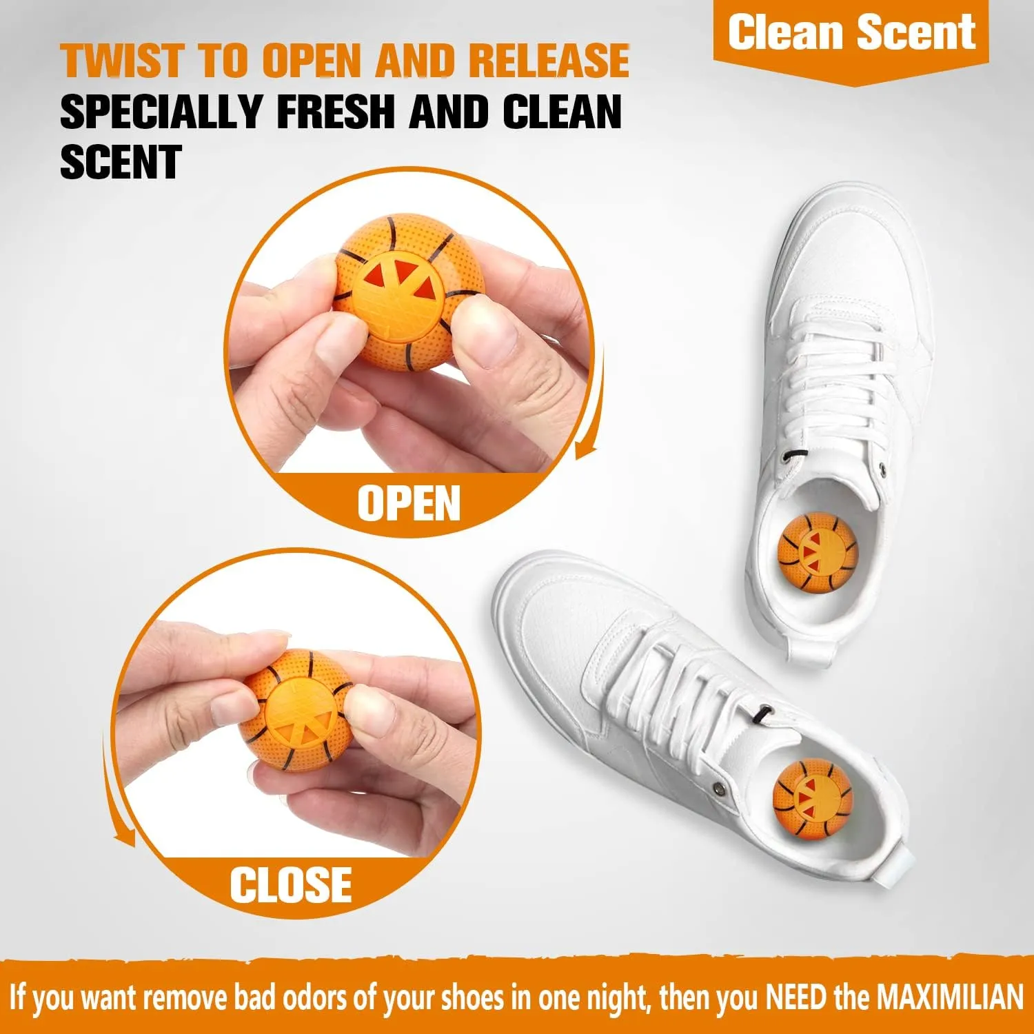 6x Shoe Deodorizer Balls