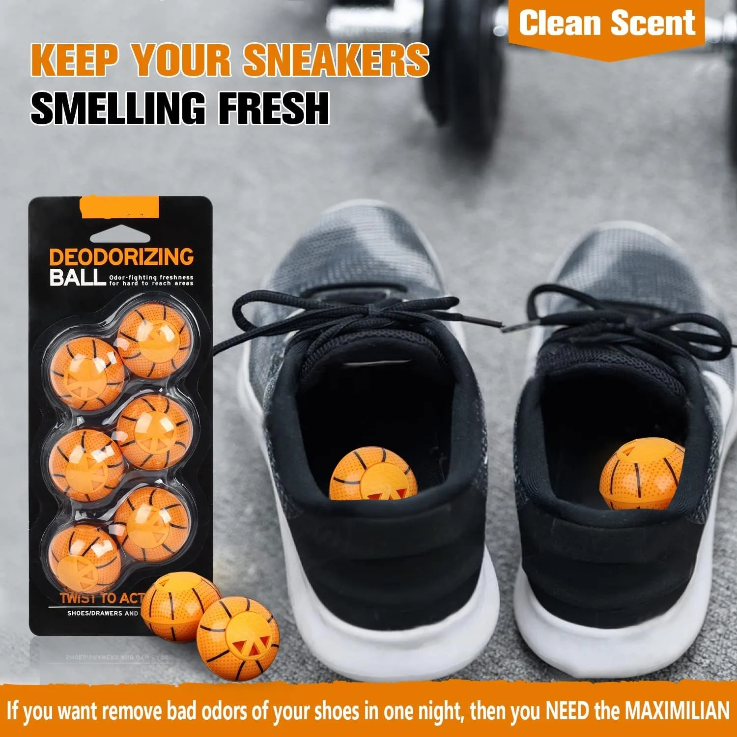 6x Shoe Deodorizer Balls