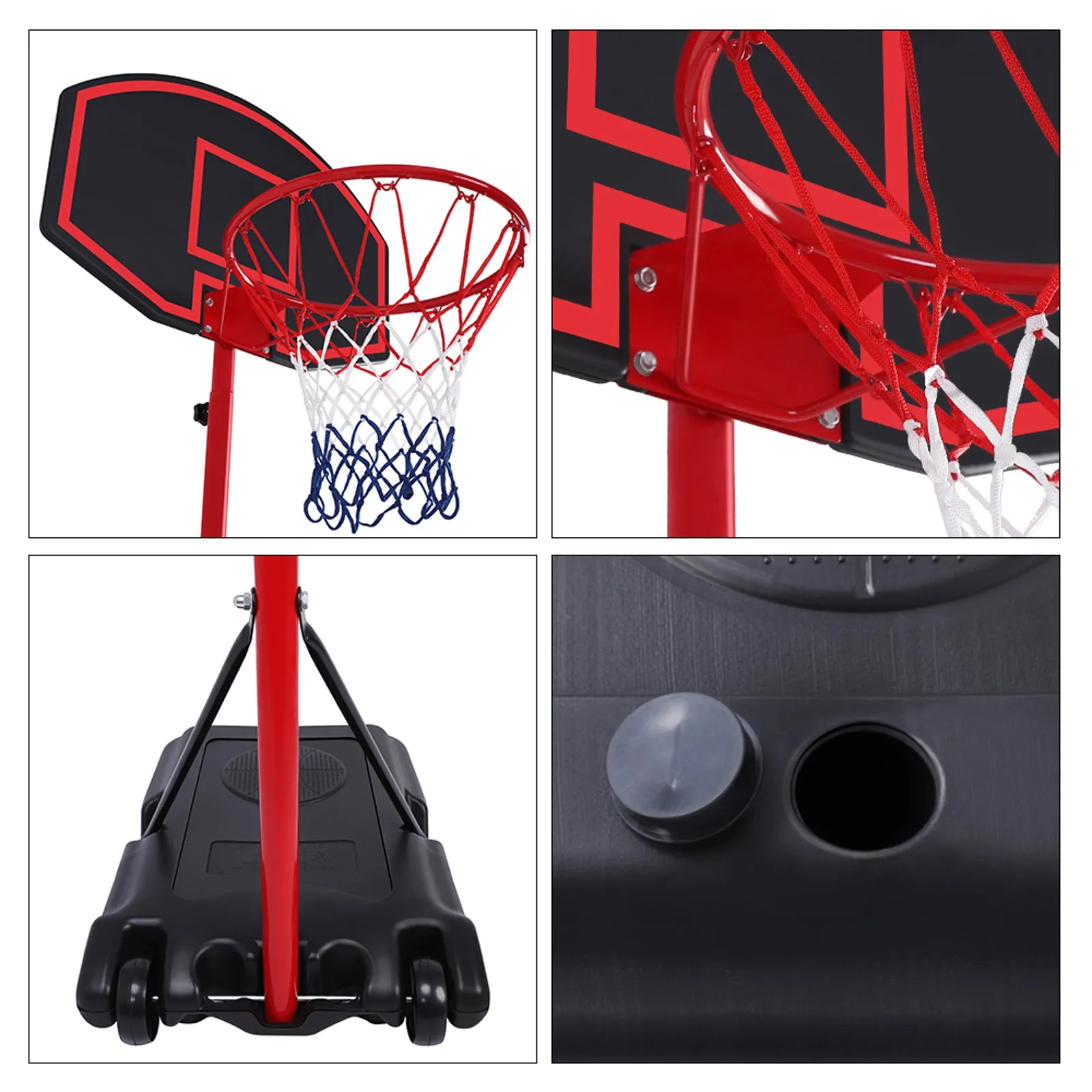 Adjustable Portable Basketball Rack
