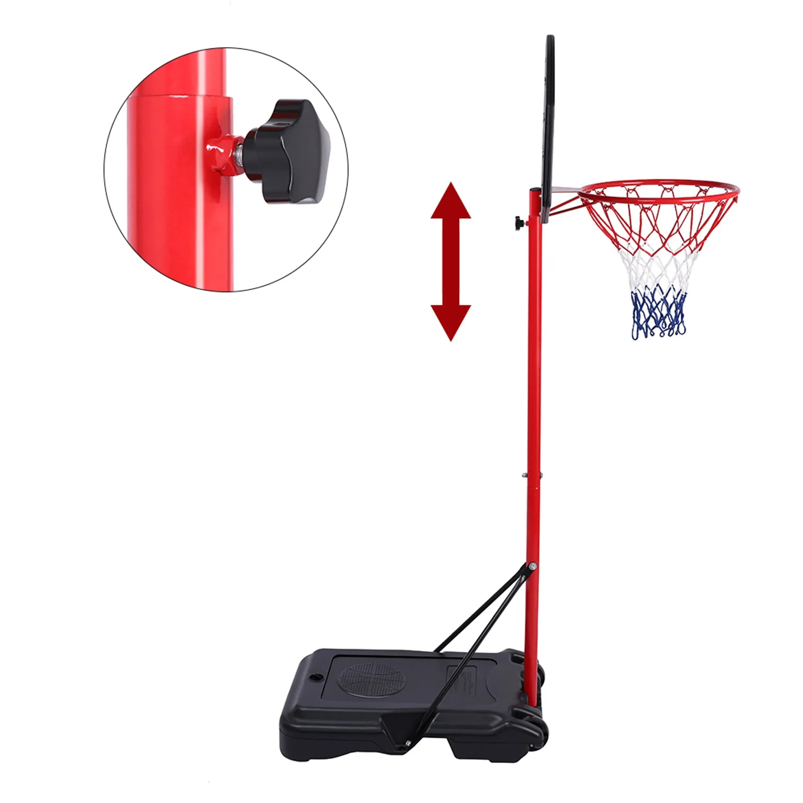 Adjustable Portable Basketball Rack