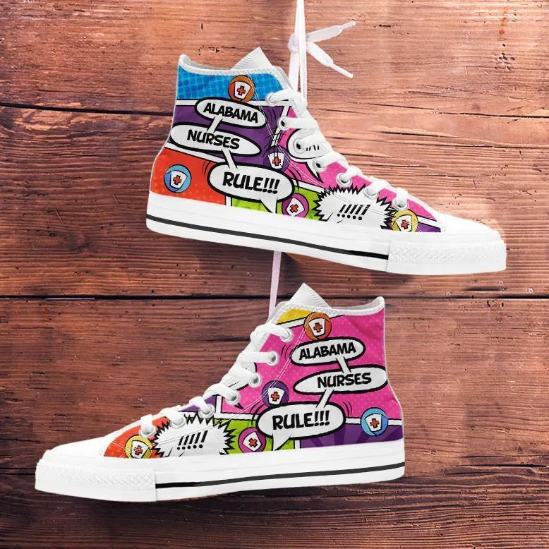 AL Comic Nurse High Tops