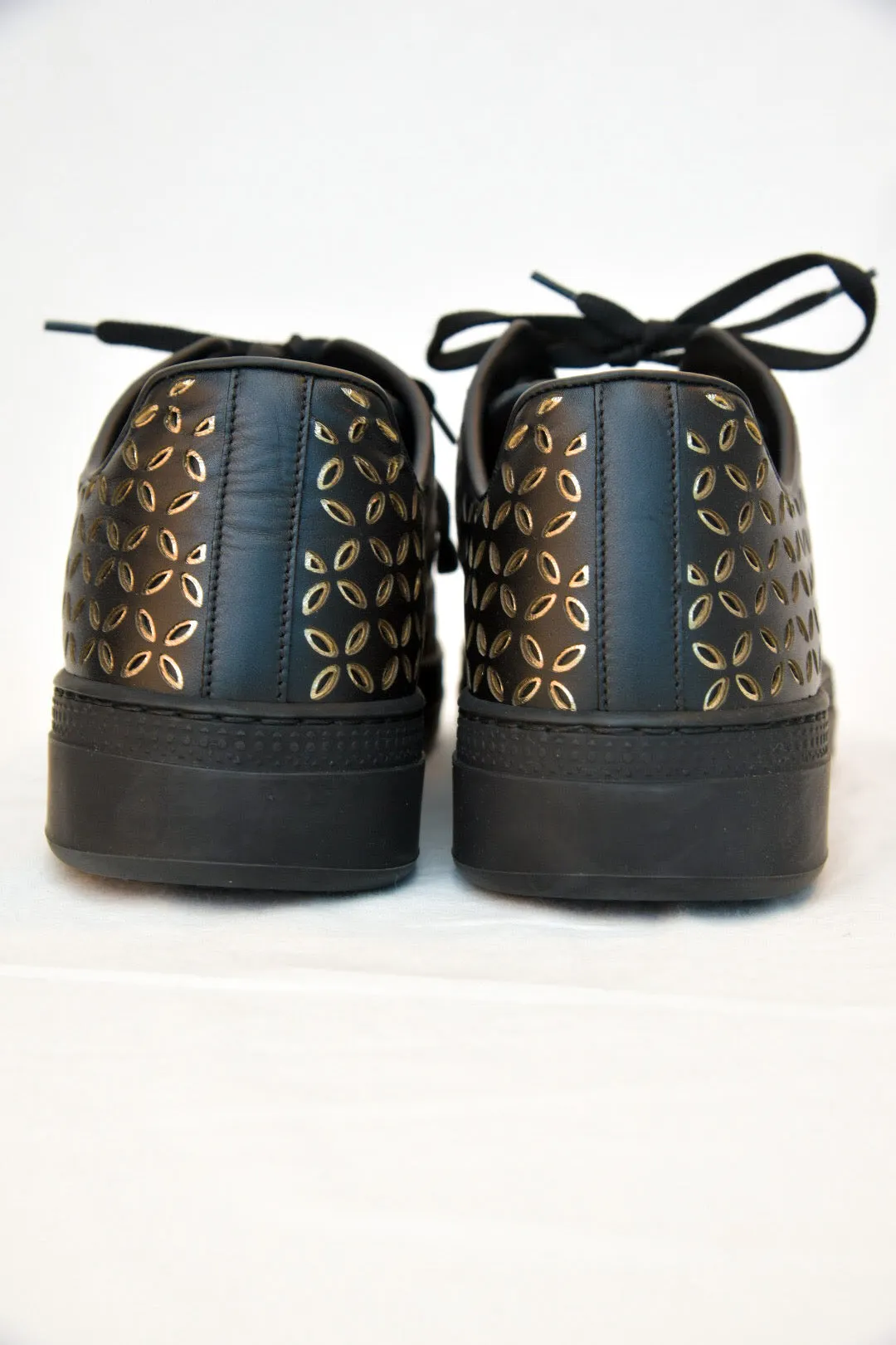 Alaia Laser Cut Leather Sneaker