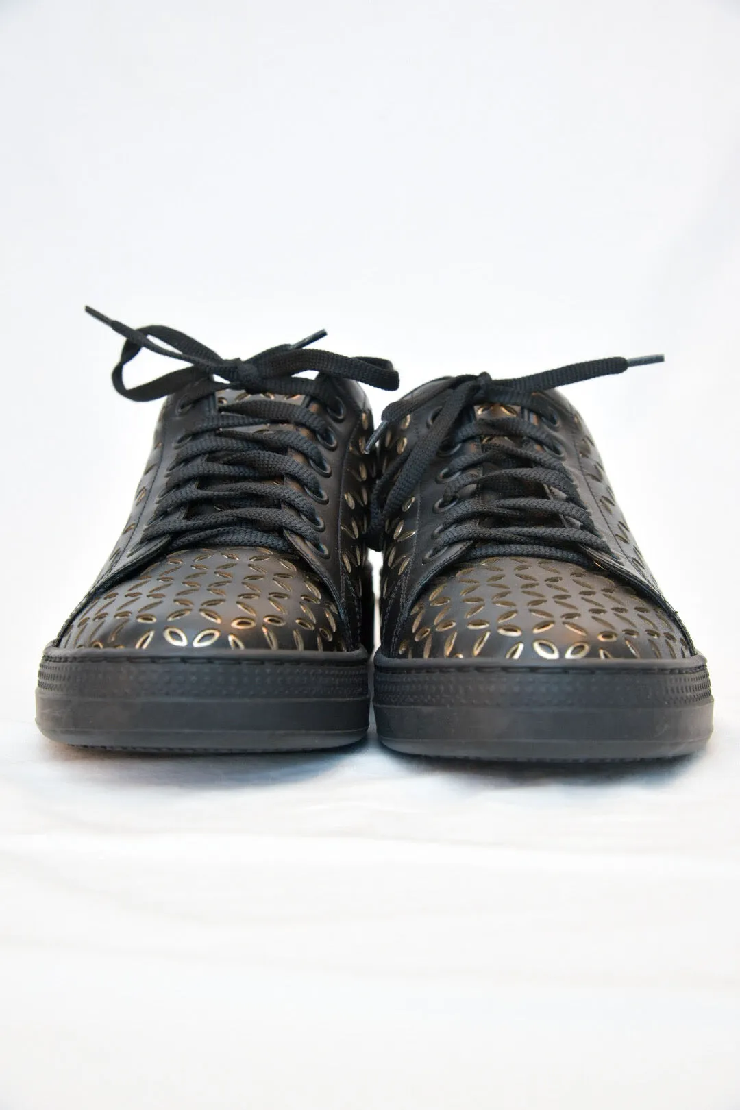 Alaia Laser Cut Leather Sneaker