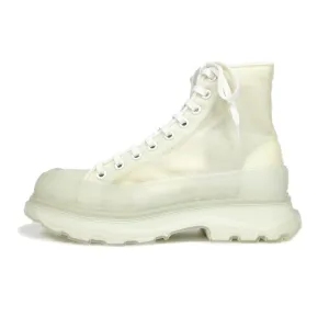 Alexander McQueen Off-White Mesh Tread Slick High Sneakers Size 43