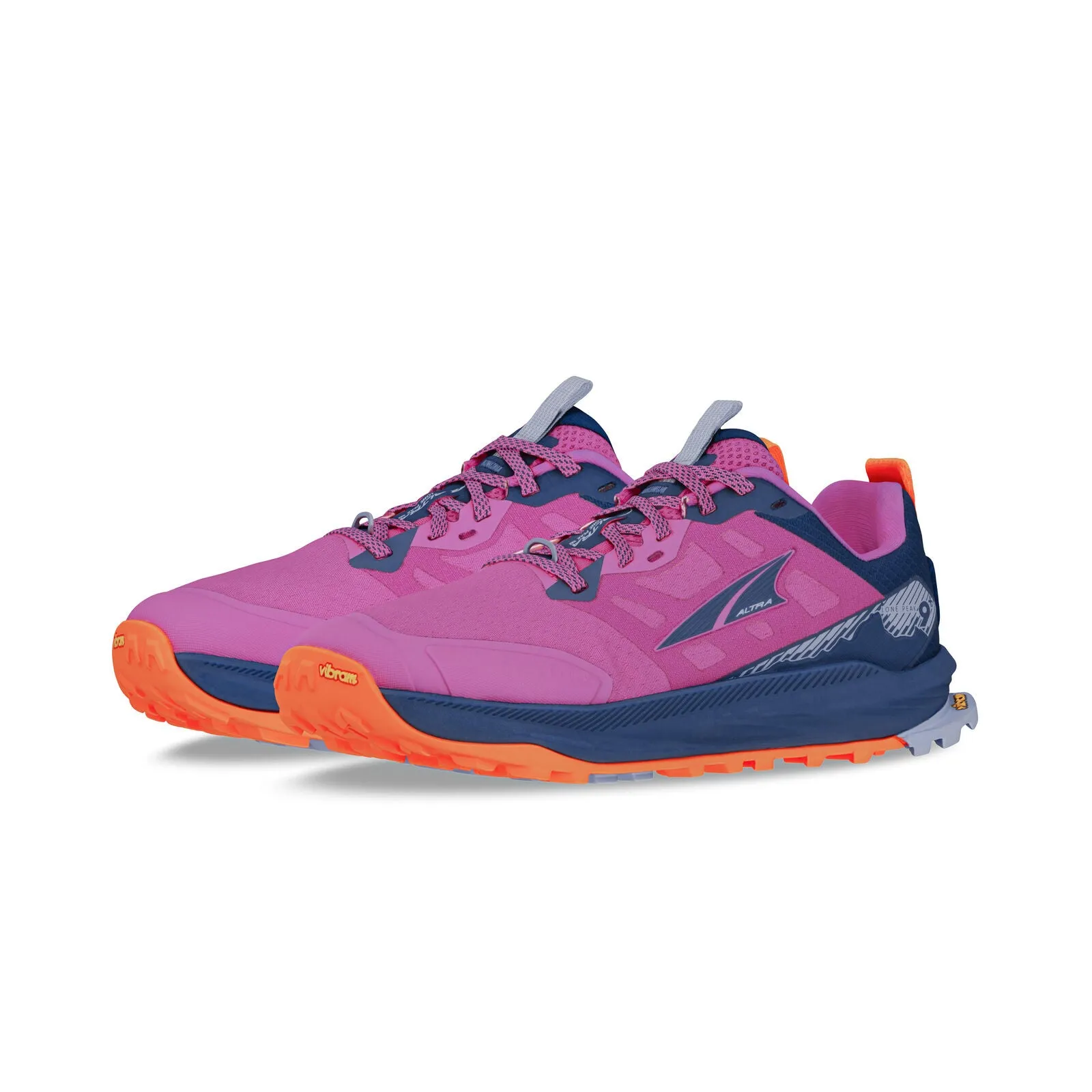Altra Lone Peak 9   (Womens) - Purple/Orange