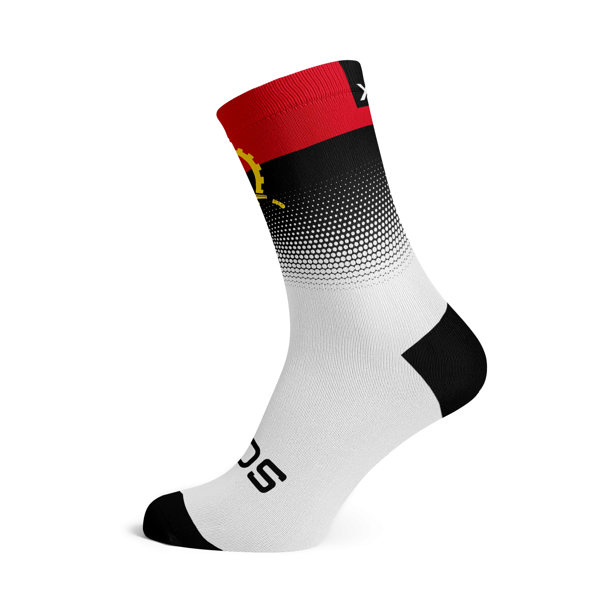 Angola Flag Socks