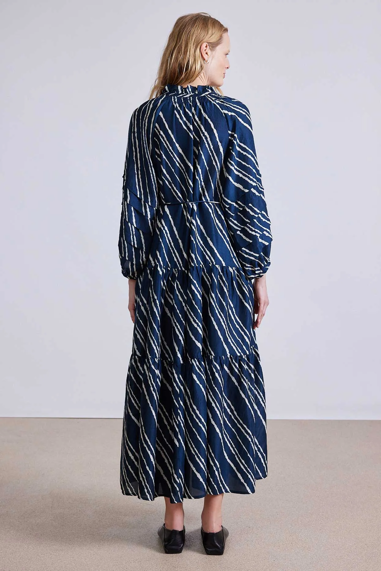 Apiece Apart Trinidad Maxi Dress in Navy Bias