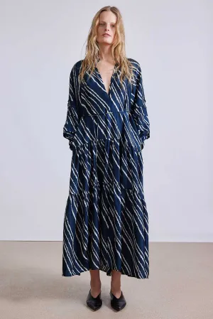 Apiece Apart Trinidad Maxi Dress in Navy Bias