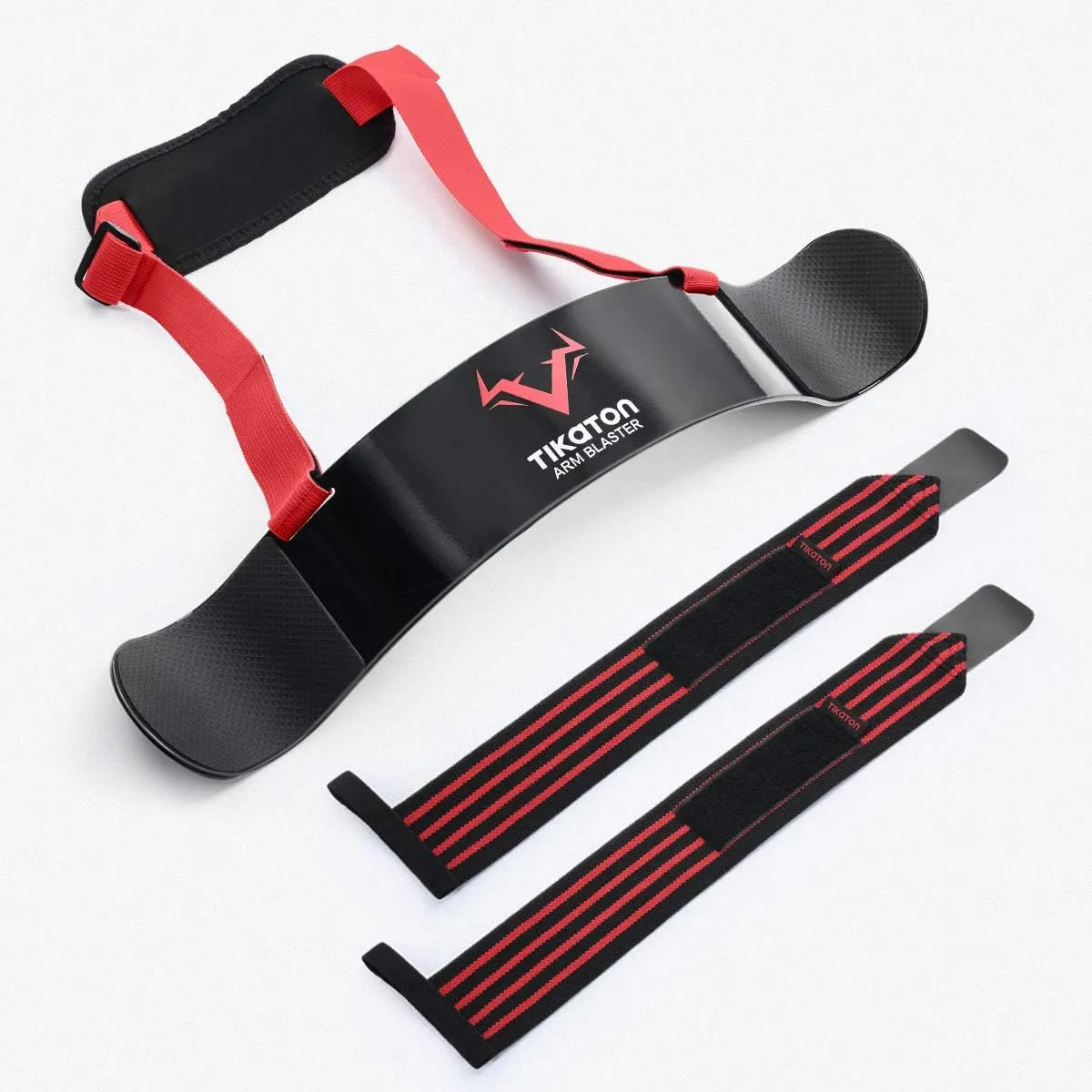 Arm Blaster with Wrist Wraps for Biceps & Triceps, Adjustable