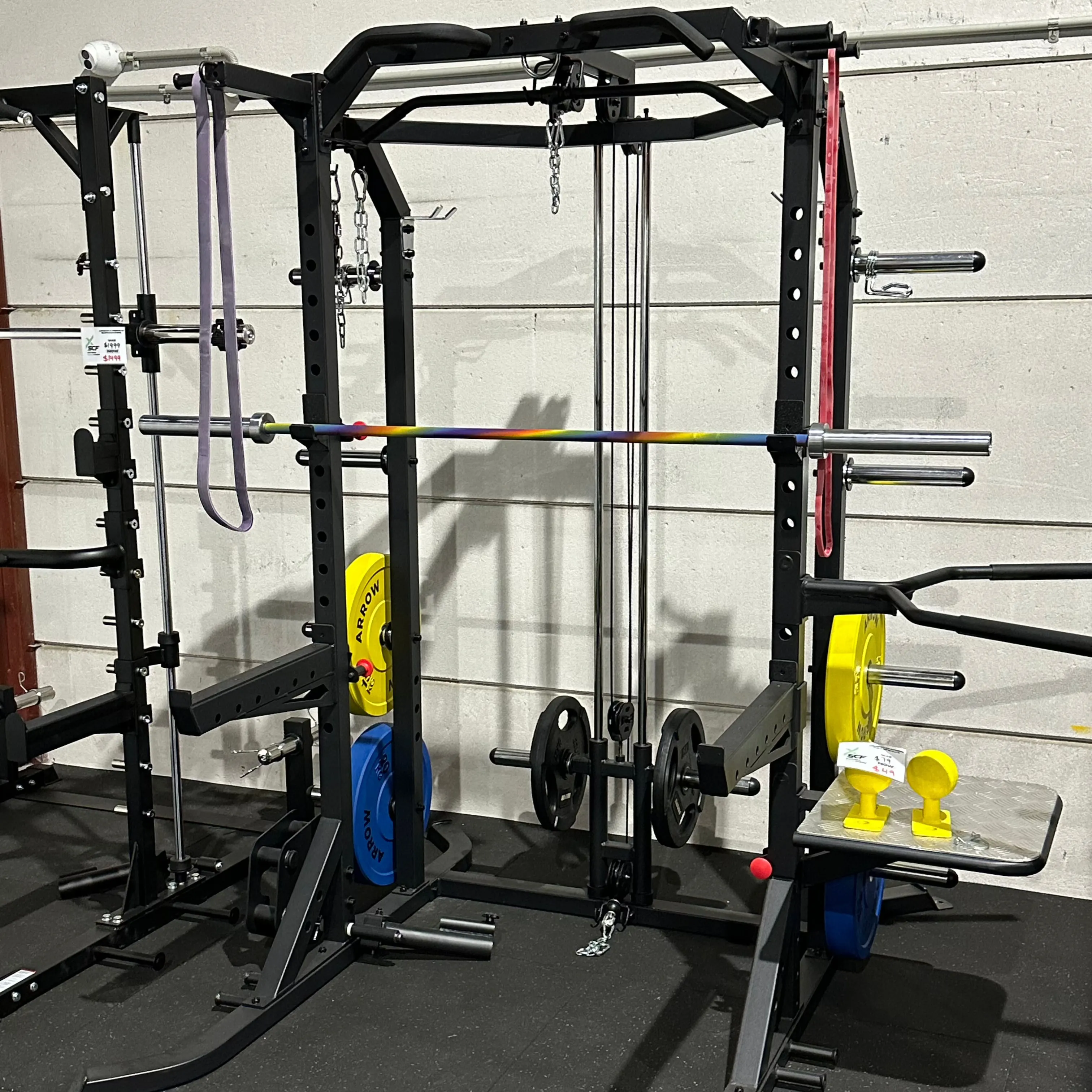 Arrow Half Rack With Lat Pulldown & Sissy Squat Bench