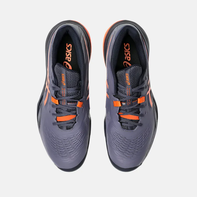 Asics GEL-RESOLUTION X Men's Tennis Shoes -Greyish Purple/Nova Orange