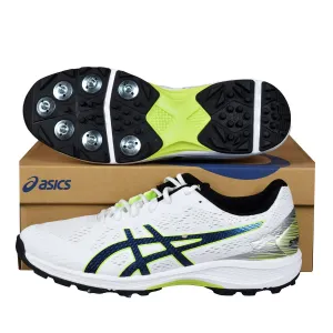 Asics Strike Rate FF White Black Cricket Shoes Size