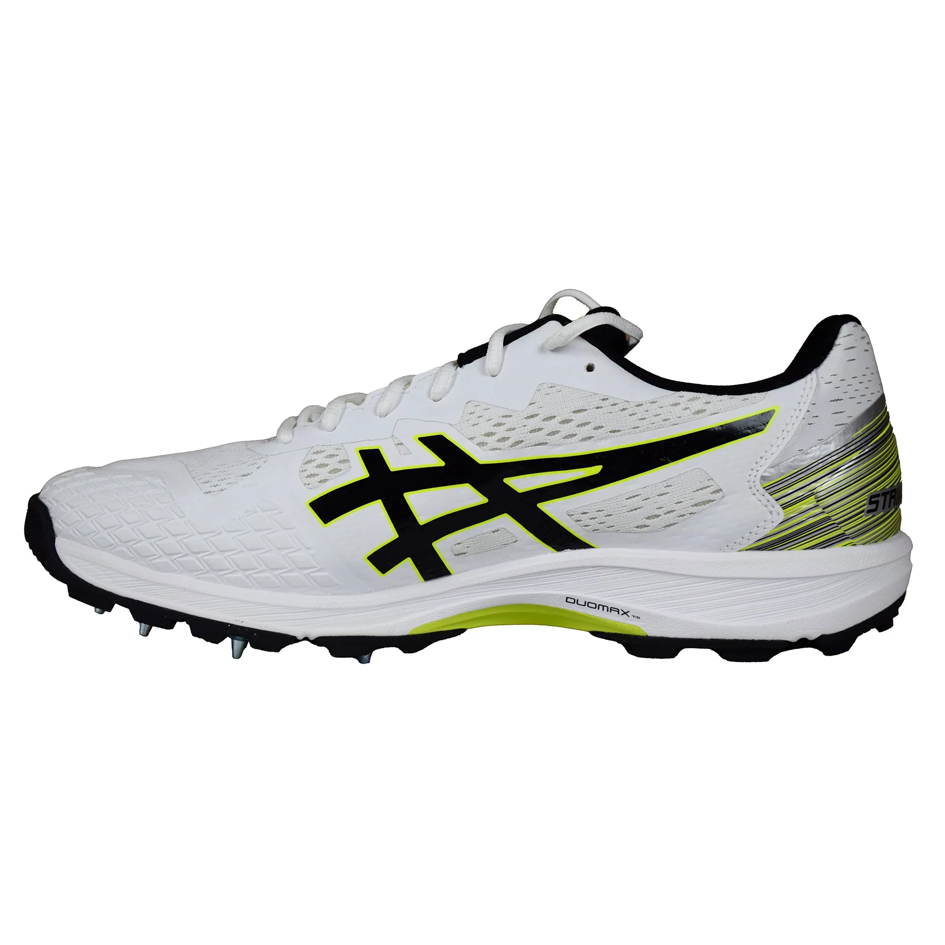 Asics Strike Rate FF White Black Cricket Shoes Size