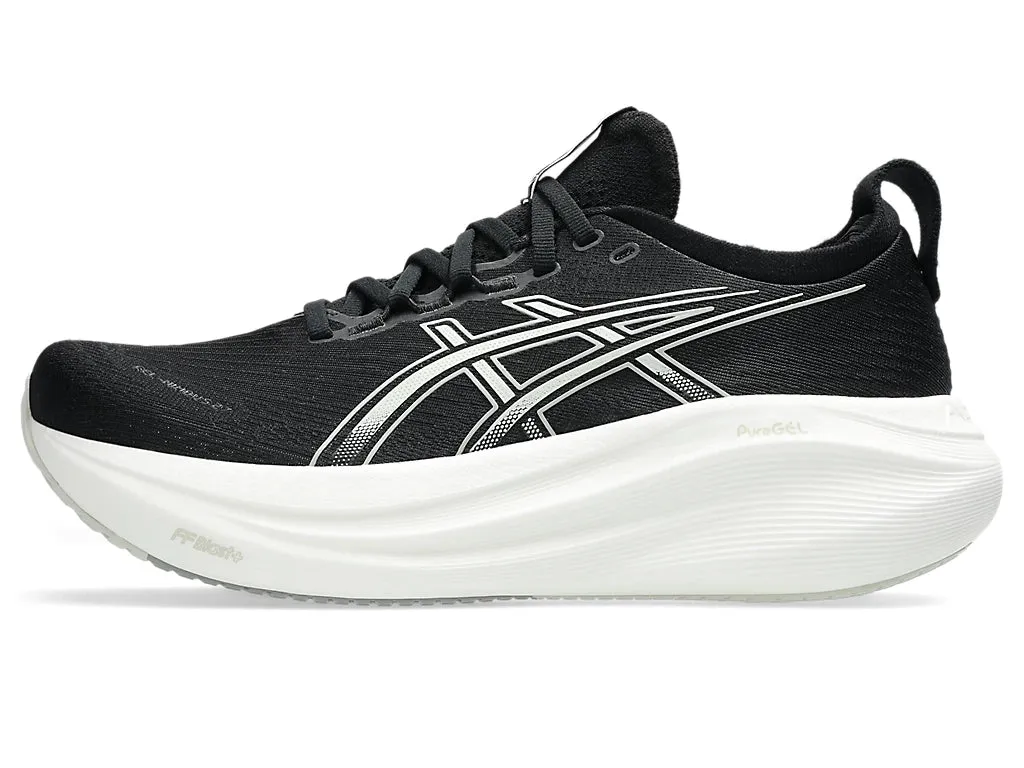 Asics Women's GEL-NIMBUS 27 Running Shoes in Black/Lake Grey