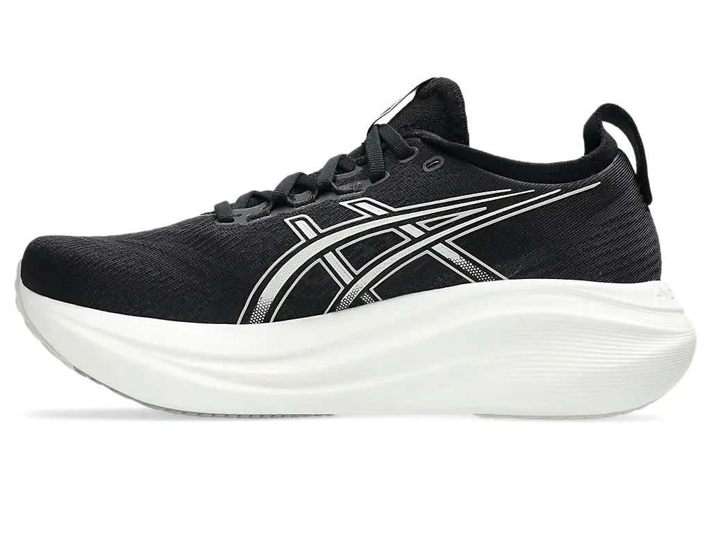 Asics Women's GEL-NIMBUS 27 Running Shoes in Black/Lake Grey