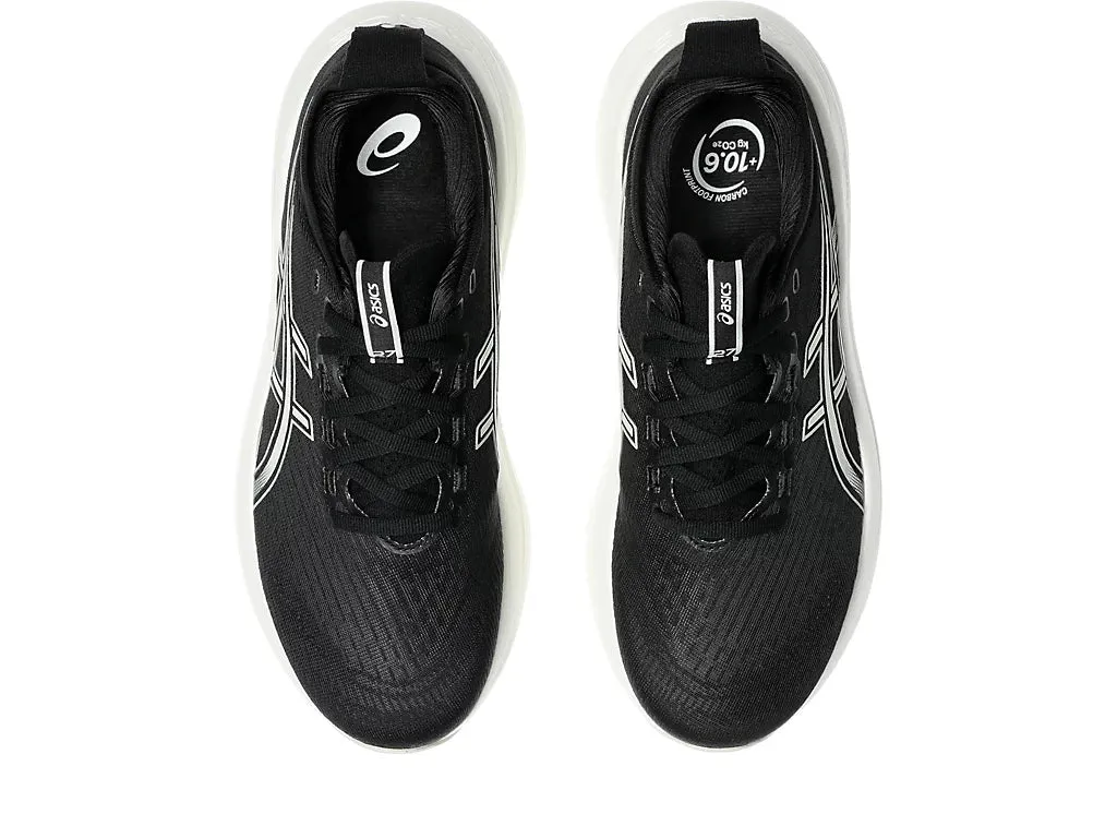 Asics Women's GEL-NIMBUS 27 Running Shoes in Black/Lake Grey