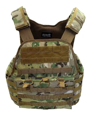 AYIN Tactical Plate Carrier Vest, Airsoft Vest, MOLLE Breathable Combat Training Vest, Law Enforcement Military Vest, Home Defense Security