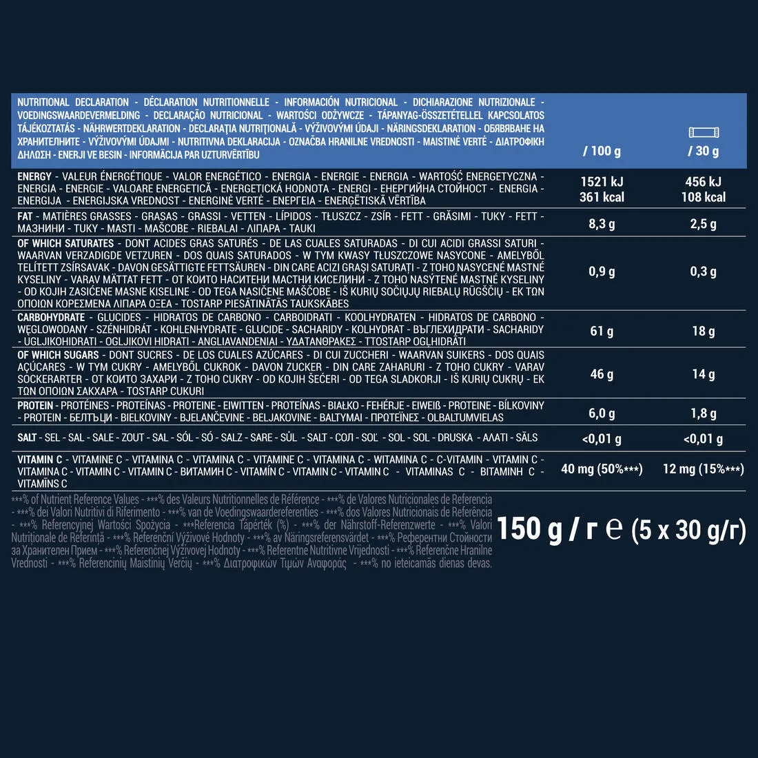 Barres de dattes énergétiques bio et sans gluten cacao x6