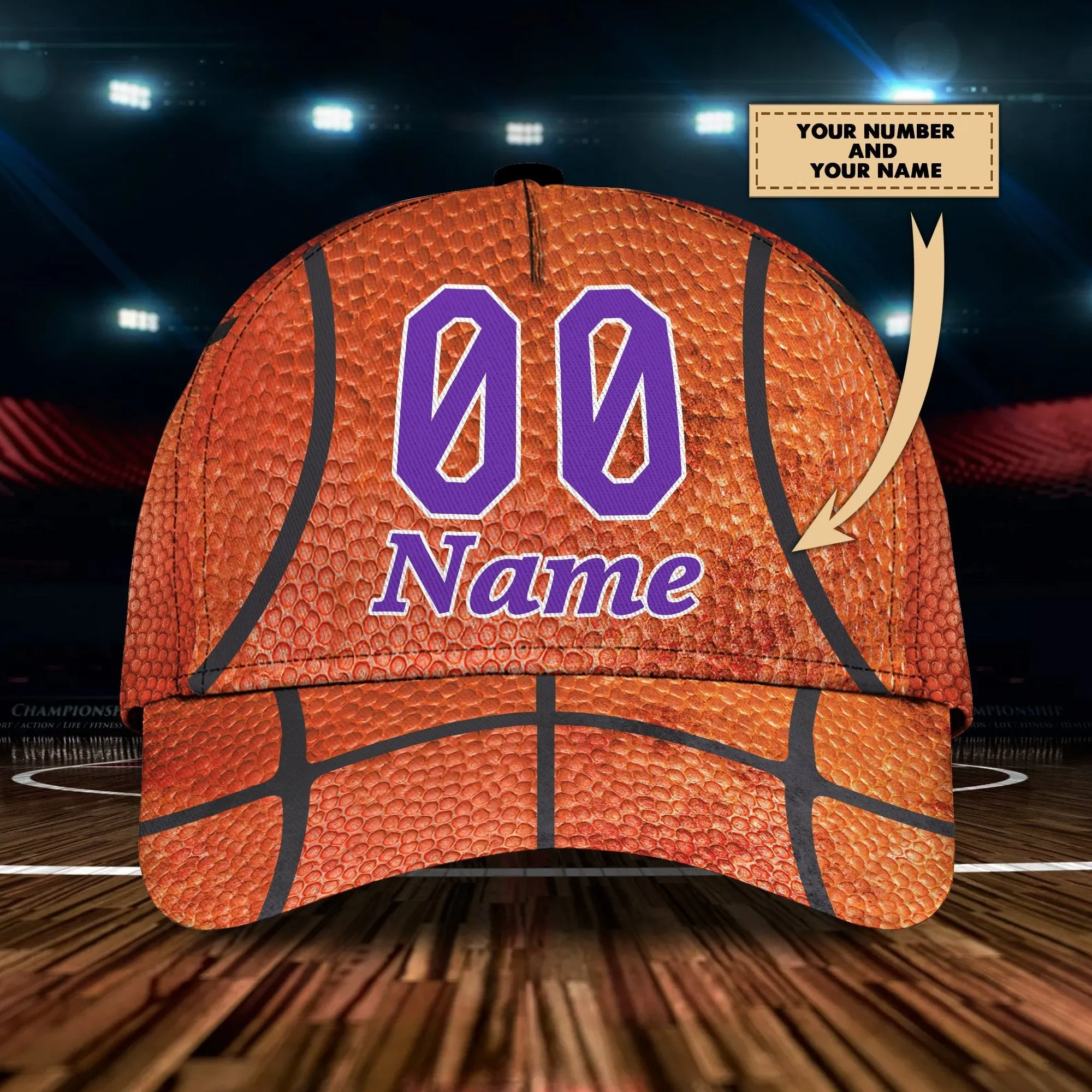 Basketball - Personalized Name Cap - TD96-123