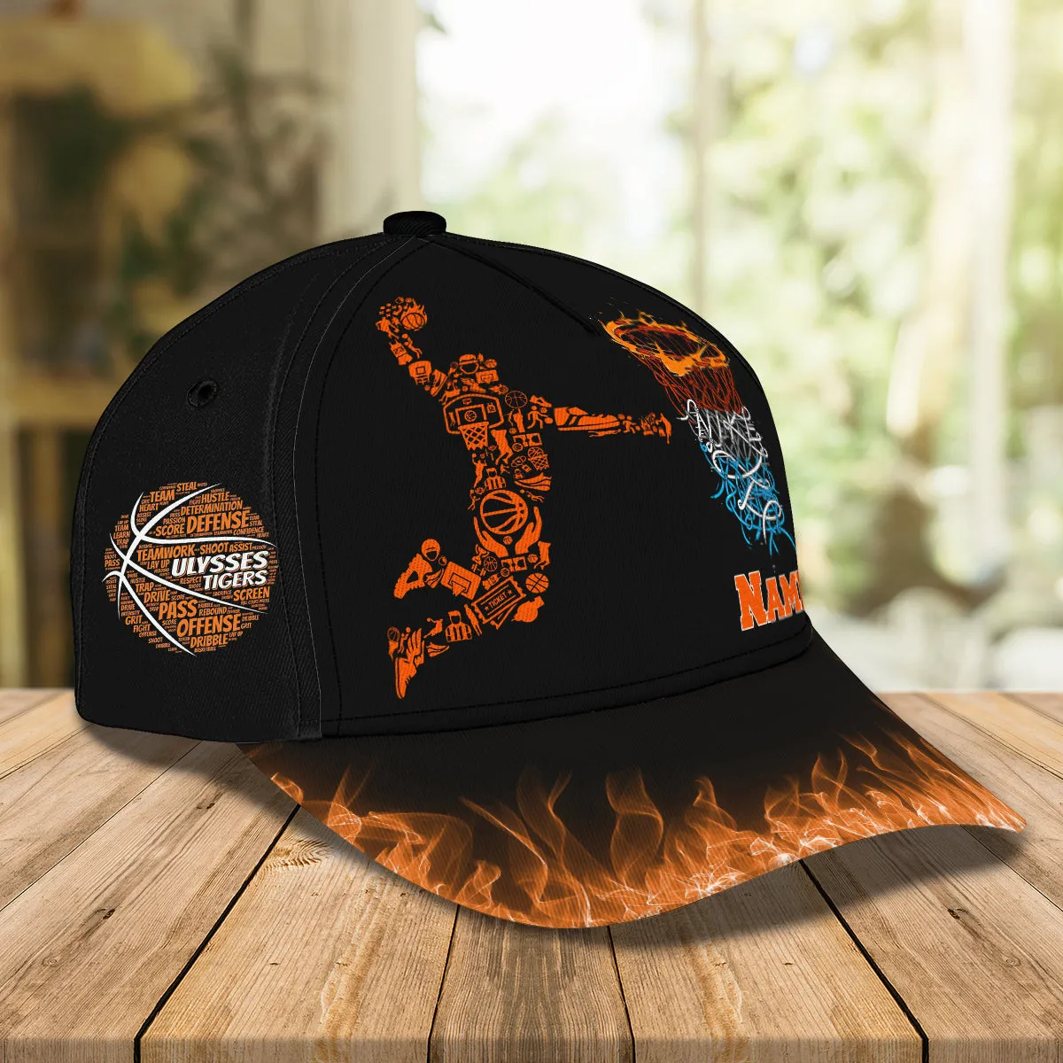 Basketball Q - Personalize Name Cap Cap - TD96