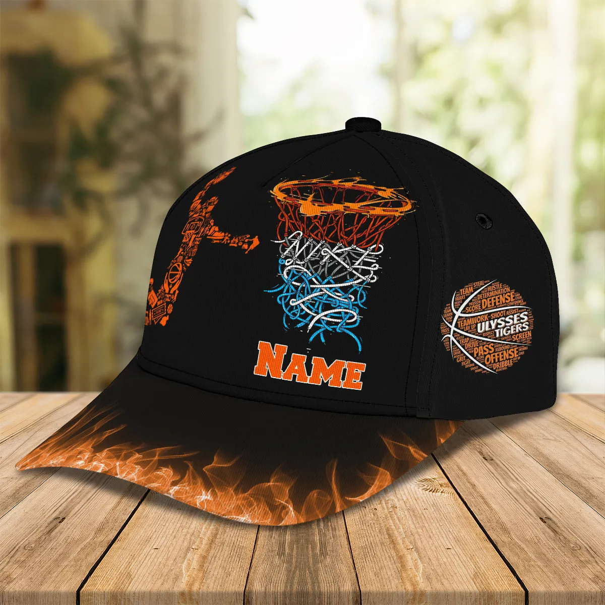 Basketball Q - Personalize Name Cap Cap - TD96