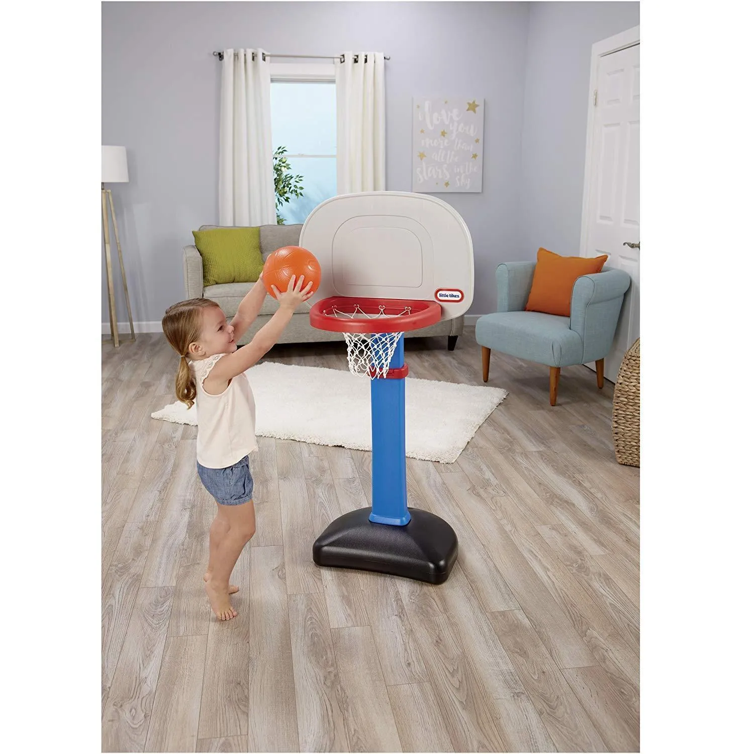 Basketball Set Kids Hoop Goal Oversized Toddler Sport Toy