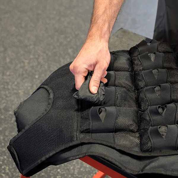 BodySolid Adjustable Weighted Vest, 40LB