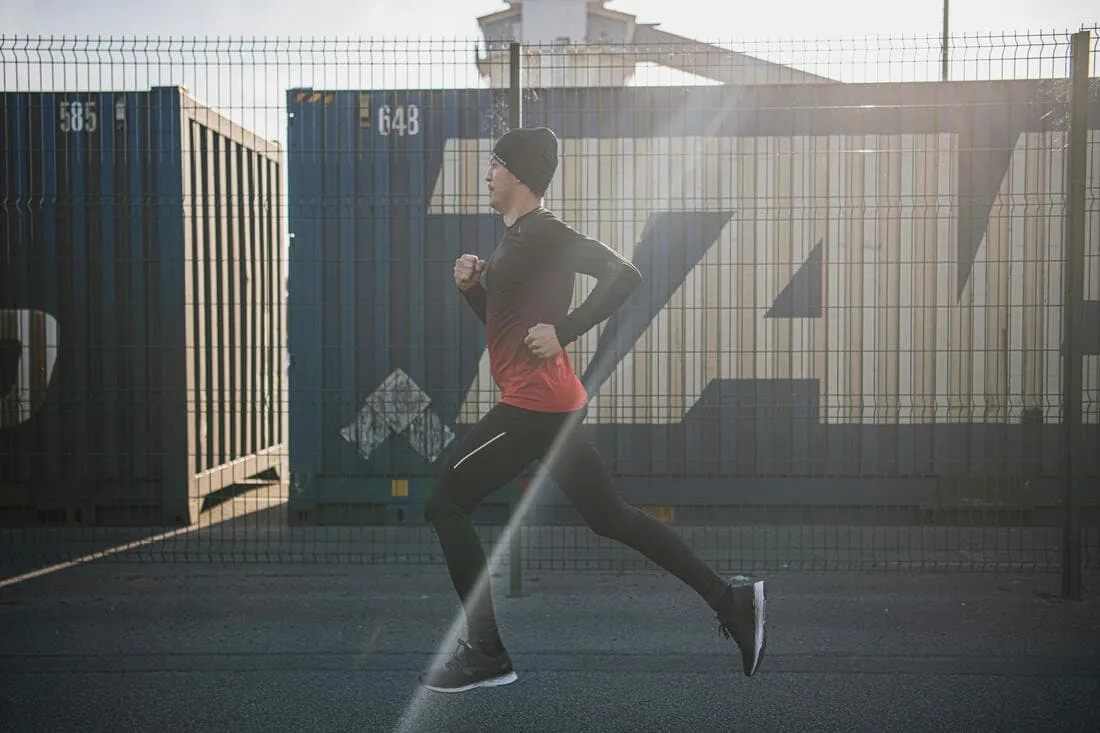 Bonnet running seamless adulte- kiprun noir