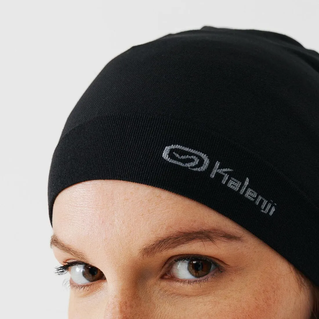 Bonnet running seamless adulte- kiprun noir