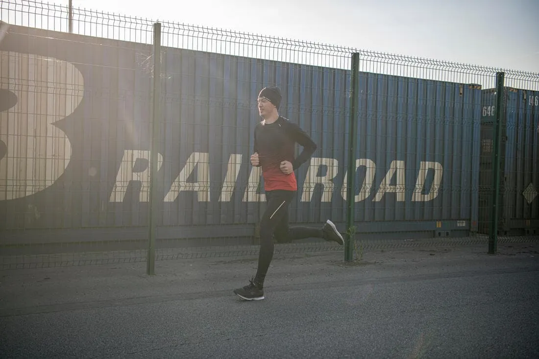 Bonnet running seamless adulte- kiprun noir