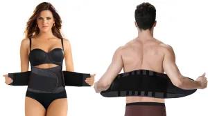 Breathable Back Support Pain Relief Double Compression Waist Belt