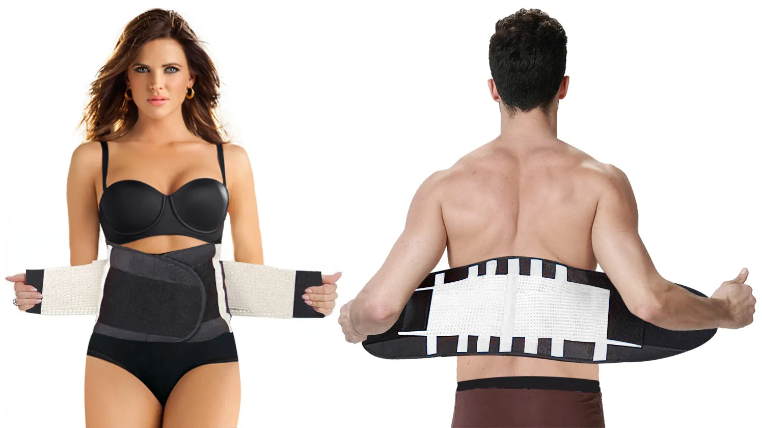 Breathable Back Support Pain Relief Double Compression Waist Belt