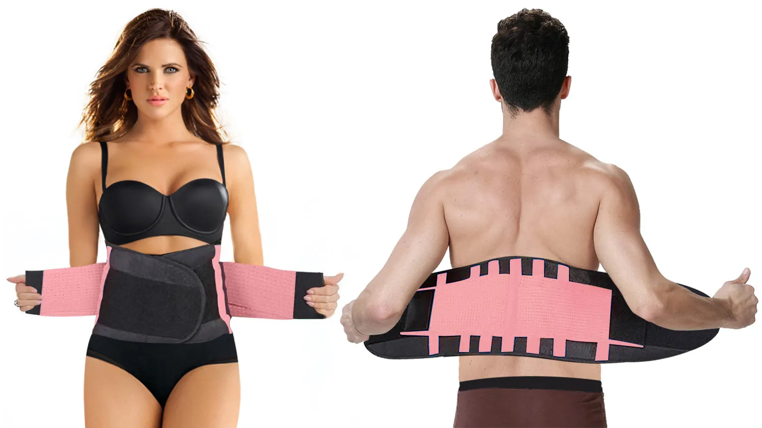Breathable Back Support Pain Relief Double Compression Waist Belt