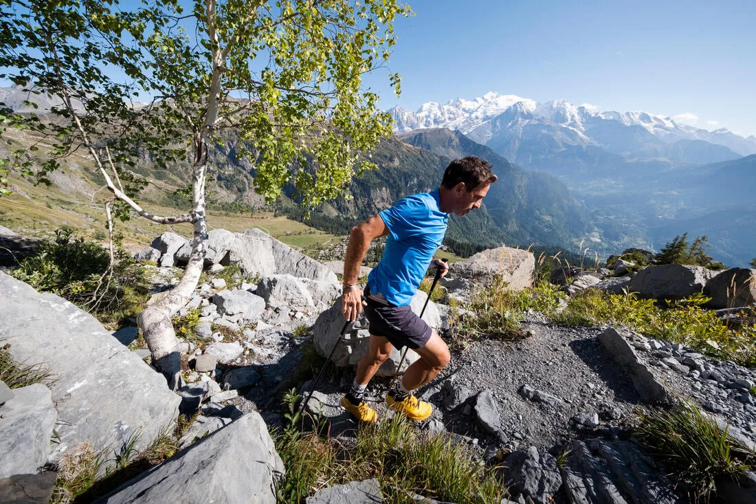 CEINTURE HYDRATATION TRAIL RUNNING - PORTE BÂTONS - POCHE TÉLÉPHONE IMPERMÉABLE