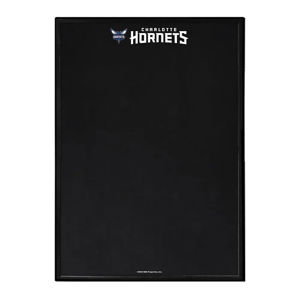 Charlotte Hornets: Framed Chalkboard