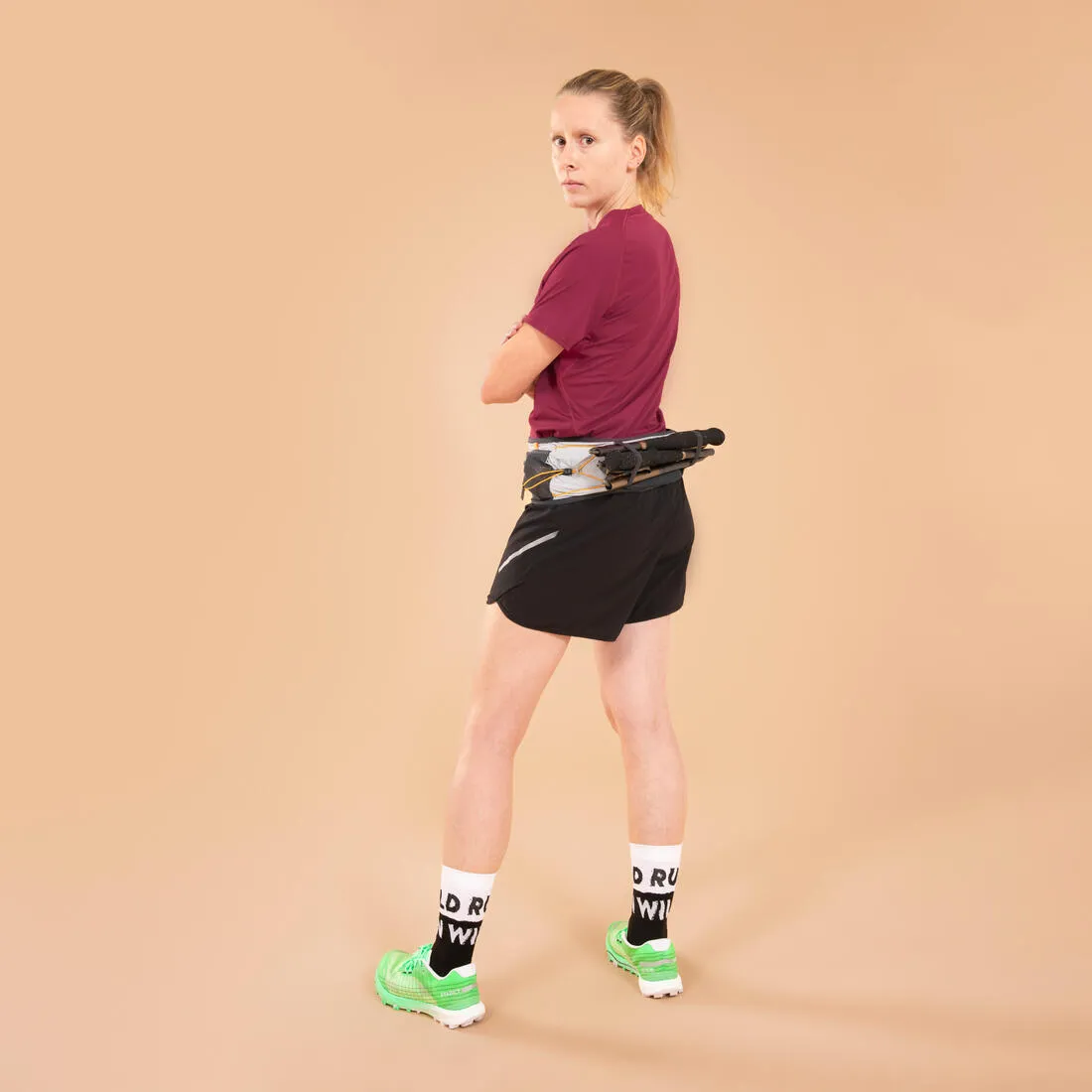 CHAUSSETTES DE RUNNING RUN900 EPAISSES MI-MOLLET