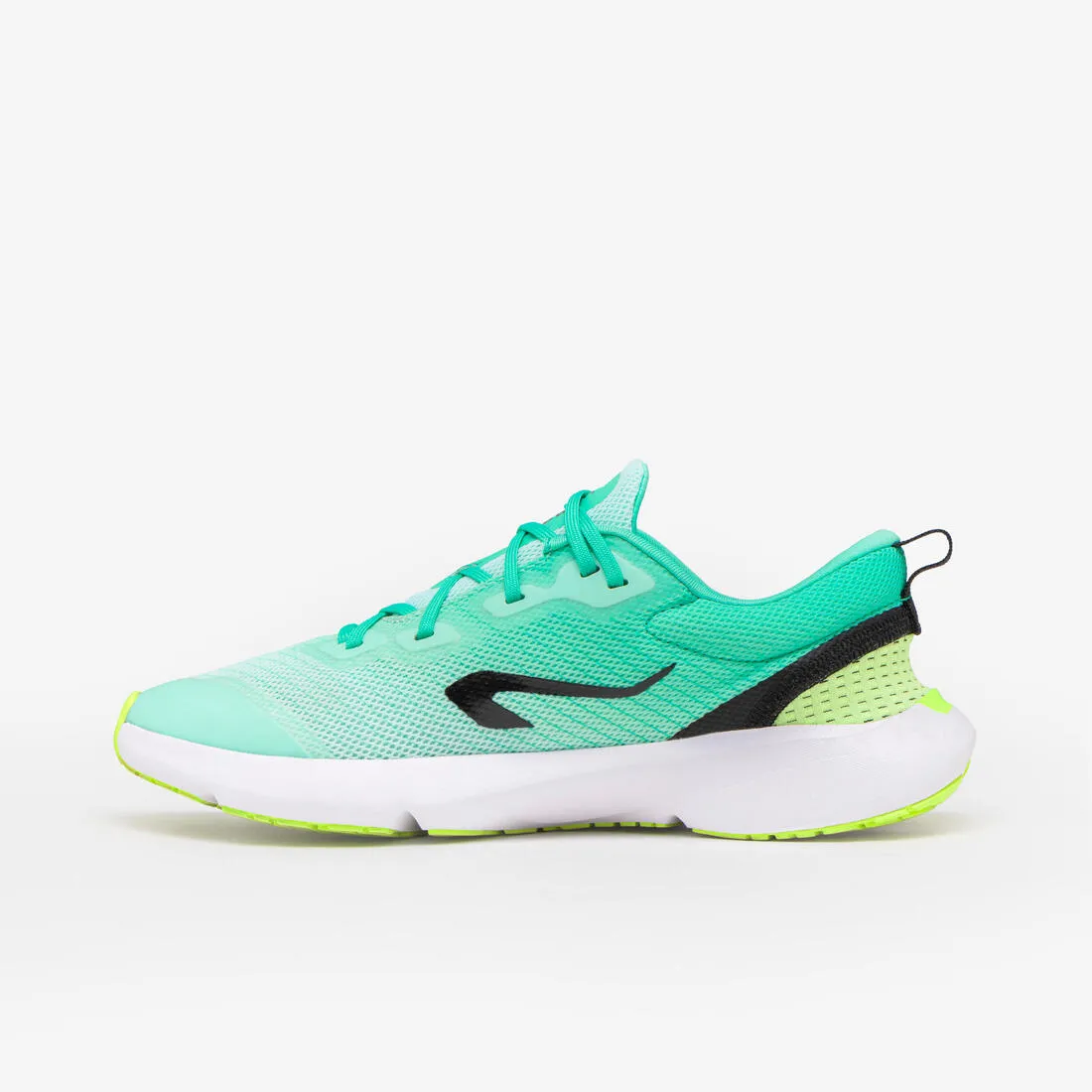 Chaussures de running drop 0 Enfant - KIPRUN KN500 vertes jaunes noires