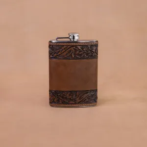 Chocolate Running Leaf Flask