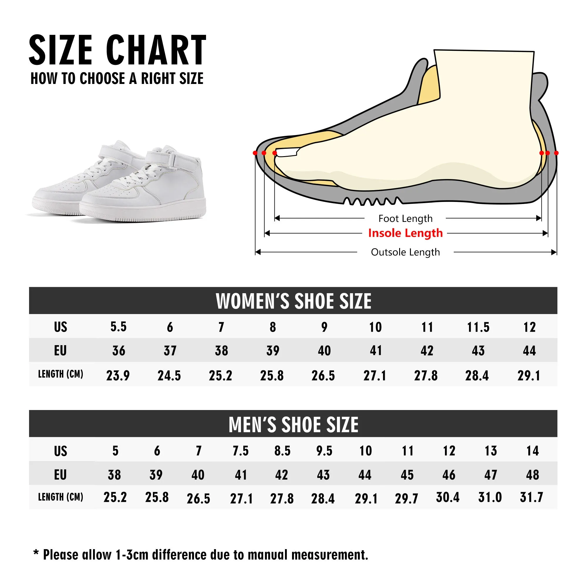 Choo-Choo Stripes Mens High Top Leather Sneakers