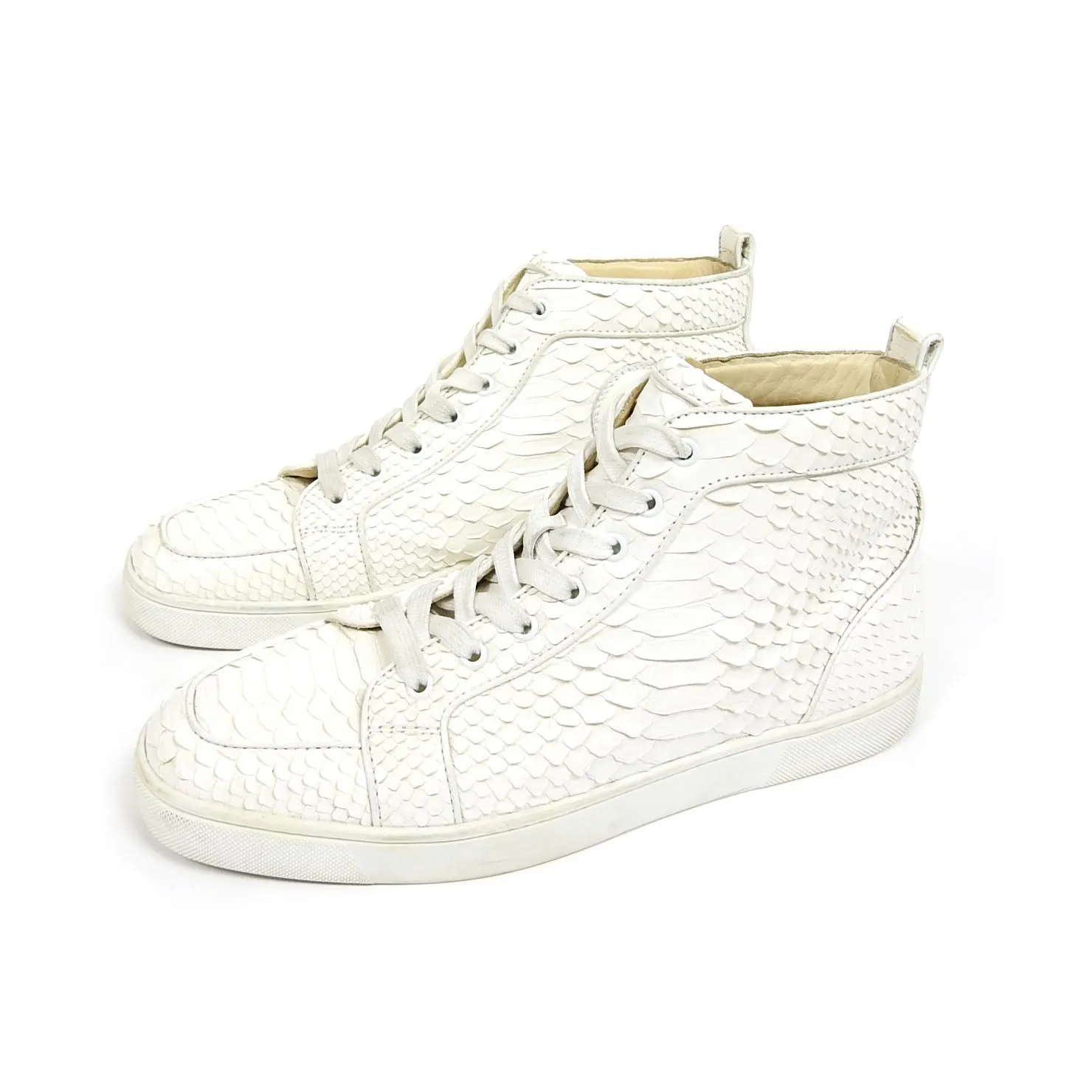 Christian Louboutin Python High Top Sneakers Size 43